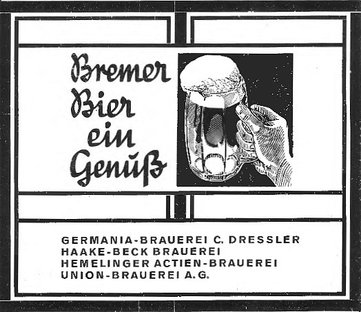 Haake Beck Bier Flaschen  Pin Brauerei Bremen